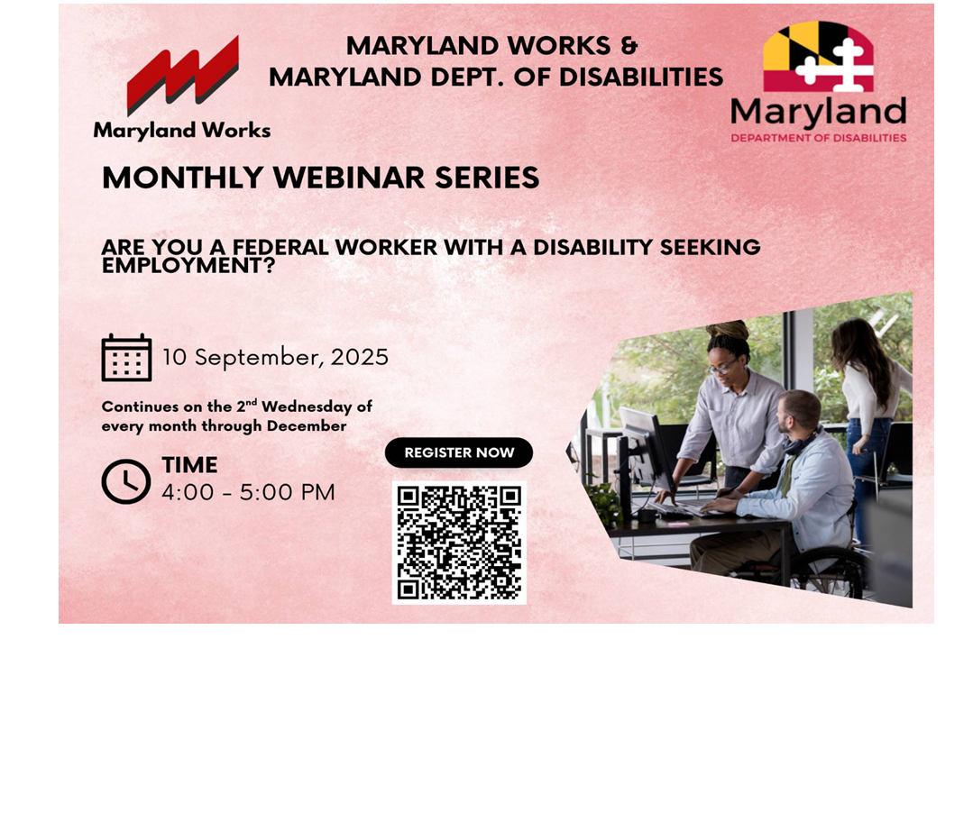 Webinars for Federal Works with Disabilities Seeking Employment