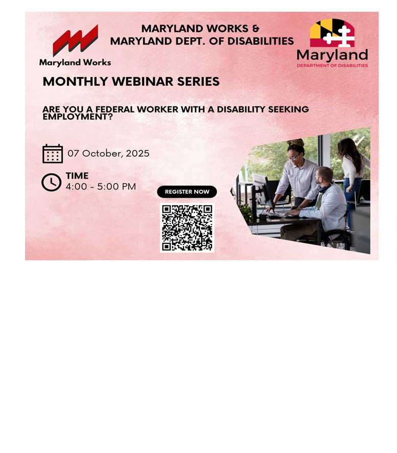 Webinars for Federal Works with Disabilities Seeking Employment